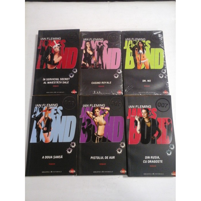 JAMES  BOND (6 volume nr: 2,6,7, 12,13,14) - IAN  FLEMING